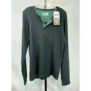Avalanche Men's Thermal Henley Sleep Shirt Size L‎ Grey NWT